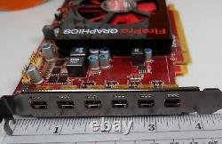 AMD FirePro W600 2GB GDDR5 6X Mini DisplayPort to HDMI Windows 10 Video Card
