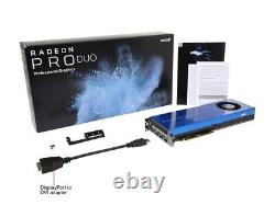 AMD Radeon Pro Duo 32GB GDDR5 512-Bit HDMI / 3x DisplayPort / PCI-Express X16 Vi