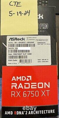 ASRock Challenger Pro Radeon RX 6750 XT 12GB GDDR6 PCI Express 4.0 Video Card RX