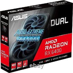 ASUS Dual AMD Radeon RX 6400 4GB GDDR6 Gaming Graphics Card AMD RDNA 2, PCIe