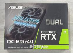 ASUS Dual GeForce RTX 3060 OC V2 12GB GDDR6 Video Graphics Card Fast Ship