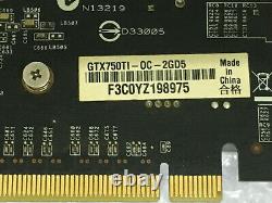 ASUS NVIDIA GeForce GTX750 Ti 2GB GDDR5 Graphics/Video Card PCIe GTX750TI-OC-2GD