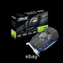 ASUS Phoenix GeForce GT1030 OC 2GB GDDR5 PCI-E Video Card HDMI DVI PH-GT1030-O2G