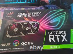 ASUS ROG Strix GeForce RTX 3070 Ti OC 8GB GDDR6X Graphics Card, Minimal use