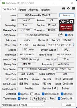 ASUS Radeon RX 5700 XT ROG STRIX OC 8GB 8G 256-bit GDDR6 PCI-E 4.0 AMD