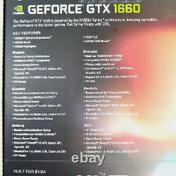 EVGA 06G-P4-1067-KR GeForce GTX 1660 SC Ultra Gaming 6GB GDDR5 Dual Fan Graphics