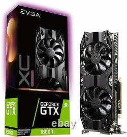 EVGA GeForce GTX 1660 Ti XC Ultra Gaming, 6GB GDDR6, HDB Fan Graphics Card- NEW