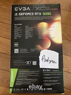 EVGA GeForce RTX 3090 XC3 ULTRA GAMING 24GB GDDR6 PCI Express 4.0 Graphics Card