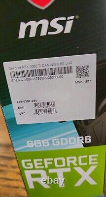 MSI GeForce RTX 3060 Ti GAMING X LHR 8GB GDDR6 Graphics Card