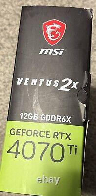 MSI GeForce RTX 4070 Ti GAMING X TRIO 12GB GDDR6X Graphics Card OPEN BOX