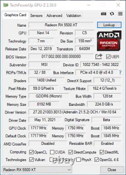 MSI Radeon RX 5500 XT MECH 8GB 8G 128-bit GDDR6 PCI-E 4.0 AMD Video Card