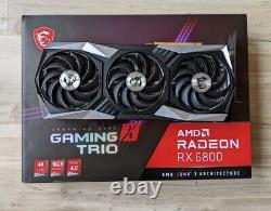 MSI Radeon RX 6800 GAMING X Trio 16GB GDDR6 Graphics Card Used AMD GPU 16 GB