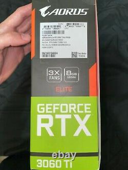 NEW AORUS NVIDIA GeForce RTX 3060 Ti, 8GB GDDR6 Gaming Graphics Card