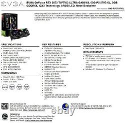 NEW EVGA GeForce RTX 3070 Ti FTW3 ULTRA GAMING 8GB GDDR6 Graphics Card