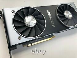 Nvidia RTX 2080 Ti 11GB GDDR6 Founders Edition NOTE LOUD FANS TEMP 83 C