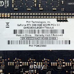 PNY NVIDIA GeForce RTX 2080 8GB GDDR6 GPU 3x DisplayPort 1x HDMI 1x USB-C