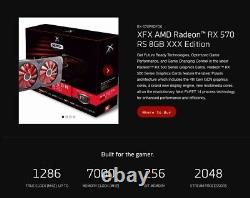 XFX AMD Radeon RX 570 RS XXX Edition (RX-570P8D) 8GB GDDR5, VR Ready Open Box