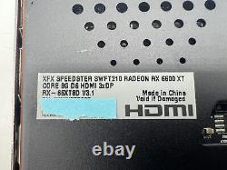 XFX Speedster SWFT 210 AMD Radeon RX 6600 XT GDDR6 8GB Graphics Card Used