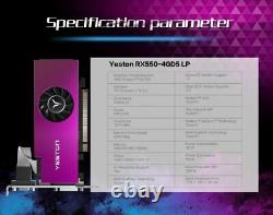 Yeston Radeon RX550 4GB GDDR5 PCI Express 3.0 DirectX12 Single Slot graphic card