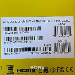 ZOTAC GAMING GeForce RTX 3080 Trinity OC LHR 10GB GDDR6X Graphics Card FAST SHIP